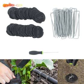 Icc3370293 Genrics 50 Pack Stainless Garden Stakes Landscape Staples With Gasket Washer Caps 6 Inch Icc3370293 Genrics 50 Pack Stainless Garden Stakes Landscape Staples With Gasket Washer Caps 6 Inch