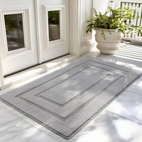 B0fbw7fzy2 Granny Says 47x32 Non-slip Outdoor Door Mat Front Entrance Welcome Grey