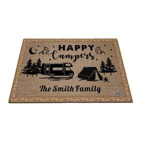 B0d5hckjw4 Guglili Happy Campers Rv Door Mat Campsite Camping Floor 20 Optional