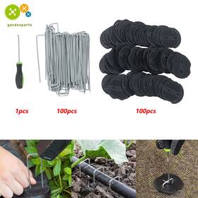 Opp2053220 Gurdtopo 100 Pack 6 Inch Landscape Staples Garden Stakes Galvanized Sod And Gasket