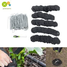 Opp2053273 Gurdtopo 200 Pack 6 Inch Landscape Staples Garden Stakes Galvanized Sod And Gasket