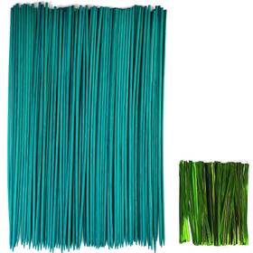 Pbs-100 Gxxmei 100pcs 18 Inch Plant Sticks Support With Green Garden Ties