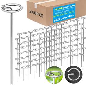 Gxzklm02 Gxzklmmy 240pcs Thick 8 Gauge 0.16 In Circle Top Landscape 6inch-240pcs-4mm White