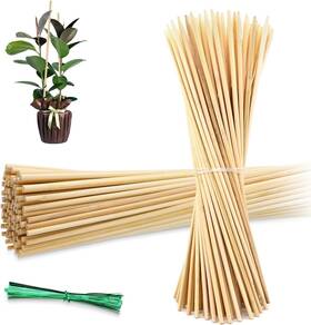 Hn-50pcs-yszq45 Hainanstry 50pcs Bamboo Plant Stakes 18inch Natural 50pack Burlywood Hn-50pcs-yszq45 Hainanstry 50pcs Bamboo Plant Stakes 18inch Natural 50pack Burlywood