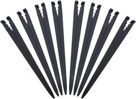 Hb220228-1 Hanobo 50 Pack Irrigation Drip Support Stakes Plastic Hose Black