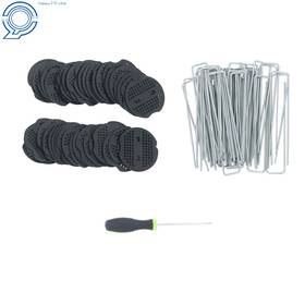 Hp116217 Happy19star 50 Pack 6 Inch Stainless Garden Stakes Landscape Staples With Gasket Washer Caps Hp116217 Happy19star 50 Pack 6 Inch Stainless Garden Stakes Landscape Staples With Gasket Washer Caps