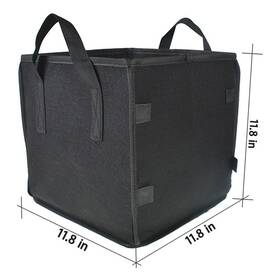 Hp53469 Happy19star 5-pack Square Grow Bags Thick Fabric Planting Pots With Handles For Garden Usa Hp53469 Happy19star 5-pack Square Grow Bags Thick Fabric Planting Pots With Handles For Garden Usa