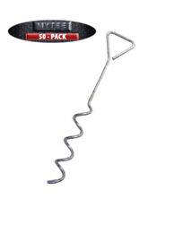 Htsax100 Hay Tarp Spiral Anchor Pins 16inch Ground Stake 100 Pack Htsax100 Hay Tarp Spiral Anchor Pins 16inch Ground Stake 100 Pack