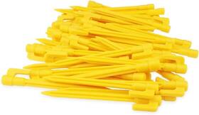 Gs-a-60p Hikemax 60 Pack Plastic Tent Pegs Garden Landscape Stakes 5.7 Inch For Yellow