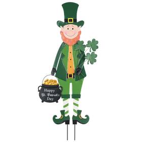 B0cmtgcmql Hogardeck St Patricks Day Outdoor Leprechaun Garden Stake Decoration