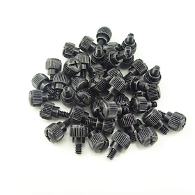 Honbay 40pcs 6#-32x5 M3.5 Pc Computer Case Thumbscrews Thumb Screws Black Zinc