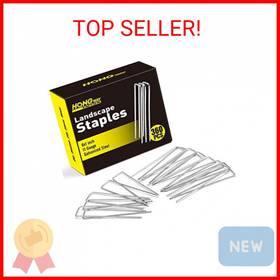 Hongway 445036934999 360pcs 6 Inch Landscape Staples Galvanized Garden Stakes 11 Gauge Heavy