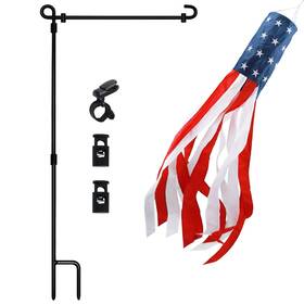 B09786my2n Hoosun Garden Flag Stand And 40 Inch American Us Windsock - Premium Pole B09786my2n Hoosun Garden Flag Stand And 40 Inch American Us Windsock - Premium Pole