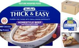 60747 Hormel Food Sales Thick And Easy Purees Puree 7 Oz. Tray Beef With Potatoes/corn Ready To Use