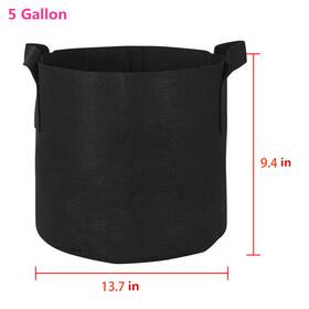 Icc1146921 Ign-club Grow Fabric Bag Plant Bags Pots With Handles Garden Container 5/10/20pcs