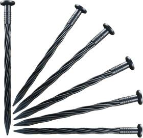 Hwh13-60 Inslat 60-pack 8 Inch Black Plastic Spiral Pointed Garden 60 Pcs