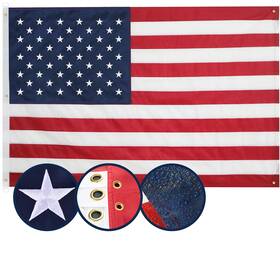 B09jfmmjcb Jamont American Flag 5x8 Ft Heavy Duty Nylon Embroidered Stars 5 Brass Grommets Us