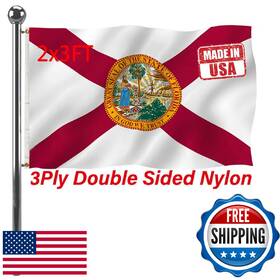 B0dzc7nj79 Jayus Double Sided Florida Fl State Flag 2x3 Ft Outdoor - 320d Heavy Duty Nylon B0dzc7nj79 Jayus Double Sided Florida Fl State Flag 2x3 Ft Outdoor - 320d Heavy Duty Nylon