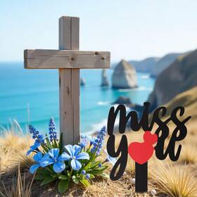 657573 Joutyfor 1 2 Pcs 13.8 X 7.9 Inch Large Cemetery Decorations For Grave Miss You Metal 657573 Joutyfor 1 2 Pcs 13.8 X 7.9 Inch Large Cemetery Decorations For Grave Miss You Metal