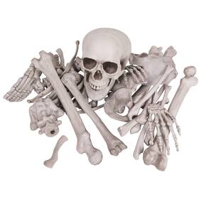 10248 Kangaroo Halloween Skeleton Decor Bones 30 Pieces Bulk - Large White