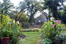 Ammg84 Kinsman 81 X 87 In. Moon Gate Arch Black Ammg84 Kinsman 81 X 87 In. Moon Gate Arch Black