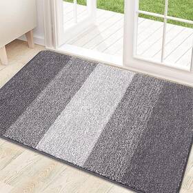 B0d9bszdsr Kitinjoy 30x17 Non-slip Indoor Outdoor Door Mat Absorbent Dirt Trapper Low-profi