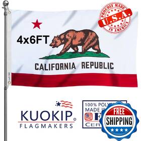 B0dyxr7ngv Kuokip California Republic State Flag 4x6 Ft Usa Made - Heavy Duty Vibrant B0dyxr7ngv Kuokip California Republic State Flag 4x6 Ft Usa Made - Heavy Duty Vibrant