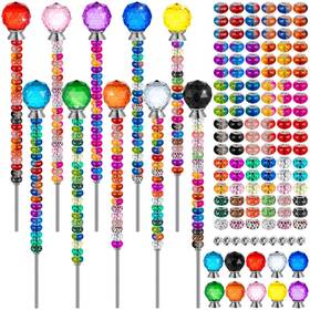 12t-beadedgardenstake3 Kvcsyaw 230 Pcs Beaded Garden Stakes Diy Fairy Wand 10 In Round 12t-beadedgardenstake3 Kvcsyaw 230 Pcs Beaded Garden Stakes Diy Fairy Wand 10 In Round