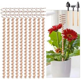 Txq01 Kybitu 10pcs 12ftft Electroculture Plant Stakes Garden Stake Copper Coil 10pc-12inch