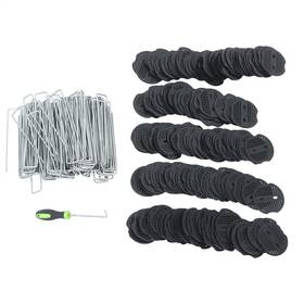 Law232446 Labwork 200 Pack Stainless Garden Stakes Landscape Staples Set With Mats& Precision Hook Law232446 Labwork 200 Pack Stainless Garden Stakes Landscape Staples Set With Mats& Precision Hook