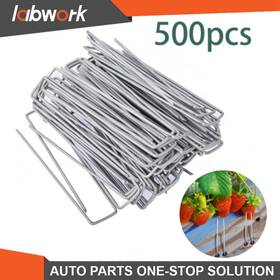 Tl14427q Labwork 500pcs Garden Stakes 6 Inch Landscape Staples Galvanized Sod 11gauge
