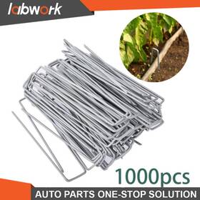 Tl14428q Labwork 1000 Pcs 6 Inch 11 Gauge Landscape Staples Garden Stakes Galvanized