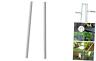 150x Landscape Staples Garden Stakes Galvanized Steel 150x Landscape Staples Garden Stakes Galvanized Steel