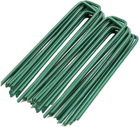 Ljlvd15us Laoju Garden Pegs Pins Gardening Stakes Landscape Staples Ground Anchor Peg U Green