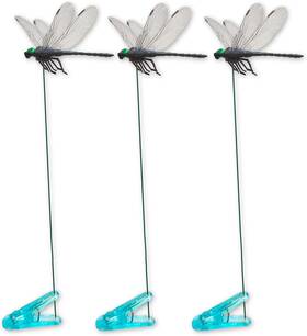 Qtj03pc Lidengle Dragonfly Clips Black Hat Clip Artificial Realistic 3d