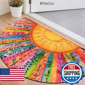 B0fxx97hmv Likiyol Sun Door Mat Outside Entrance Inspirational Quotes Welcome Half Cir