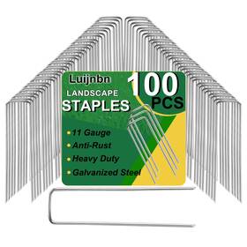 Jx-02 Luijnbn 100 Pack Lawn Staples Premium Garden Landscape 100pcs