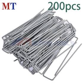 Mt1976362 Machine-tools 200 Pack 6 Inch Landscape Staples Garden Stakes Galvanized Sod 11 Gauge Mt1976362 Machine-tools 200 Pack 6 Inch Landscape Staples Garden Stakes Galvanized Sod 11 Gauge
