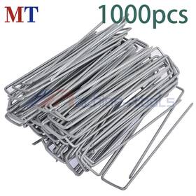 Mt1976636 Machine-tools 1000 Pack 6 Inch Galvanized Sod Staples 11 Gauge Landscape Garden Stakes Mt1976636 Machine-tools 1000 Pack 6 Inch Galvanized Sod Staples 11 Gauge Landscape Garden Stakes