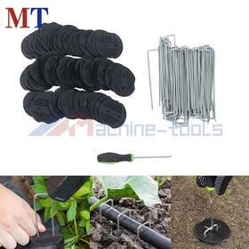 Mt5307380 Machine-tools 100 Pcs Stainless Garden Stakes Landscape Staples With Gasket Washer Caps 6 Inch Mt5307380 Machine-tools 100 Pcs Stainless Garden Stakes Landscape Staples With Gasket Washer Caps 6 Inch