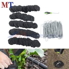 Mt5307517 Machine-tools 200 Pcs Stainless Garden Stakes Landscape Staples With Gasket Washer Caps 6 Inch Mt5307517 Machine-tools 200 Pcs Stainless Garden Stakes Landscape Staples With Gasket Washer Caps 6 Inch