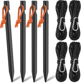 Heavy-04 Maitys 12 Pcs Inflatable Stakes And Tethers - Heavy Duty Aluminum String 7 Inch Rope Heavy-04 Maitys 12 Pcs Inflatable Stakes And Tethers - Heavy Duty Aluminum String 7 Inch Rope