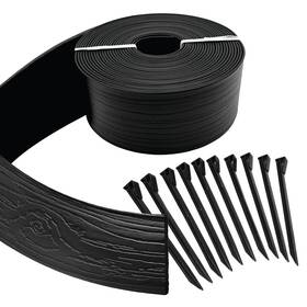 Master Mark Fba 94440 Landscape Edging Coil 40 Ft X 4 Inch Tall Black