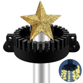 B0dcz92xhm Menkxi 1 Pcs Christmas Tree Flag Pole Mega Topper Light Hook 7 X 5 1.75 Inch C