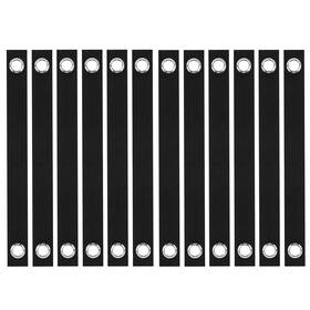 Mes-ak3-700 Mesench 12 Pack Tree Straps With Grommets For Staking - 15.75 Inch And Plant Black