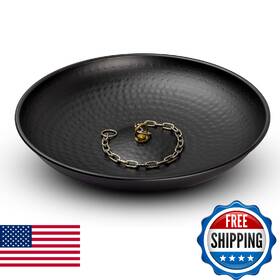 B0fvq24ld5 Monarch Rain Chains Chain Basin 12 Inch Hand Hammered Anchor Bowl Matte Bla