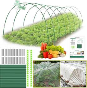 Bxjz6p Mqhuayu 48 Pcs Garden Hoops For Raised Beds 8 Sets Of 8.5 Ft Long Large Green Bxjz6p Mqhuayu 48 Pcs Garden Hoops For Raised Beds 8 Sets Of 8.5 Ft Long Large Green