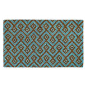 B09kdq5hdy Msi Aqua Square Coir Doormat 22x36 Water Resistant Heavy Duty Indoor Outdoor Blu