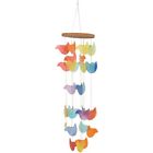 N-a Carson Rainbow Bird Capiz Bamboo Wind Chime Outdoor 0096069631279