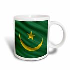 N-a Flag Of Mauritania Waving In The Wind Ceramic 0888414779541